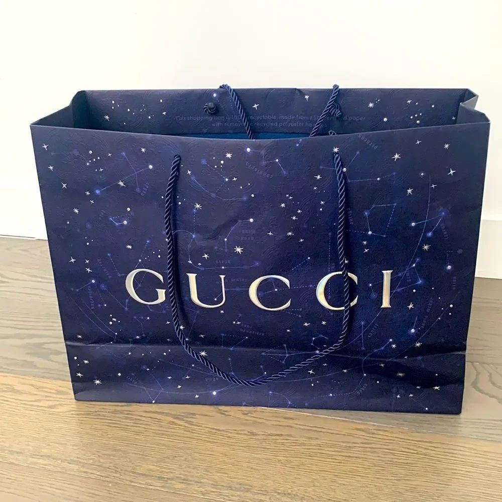 Gucci Cosmogonie Constellation Shopping Bag Holographic Large Tote 19”x14”